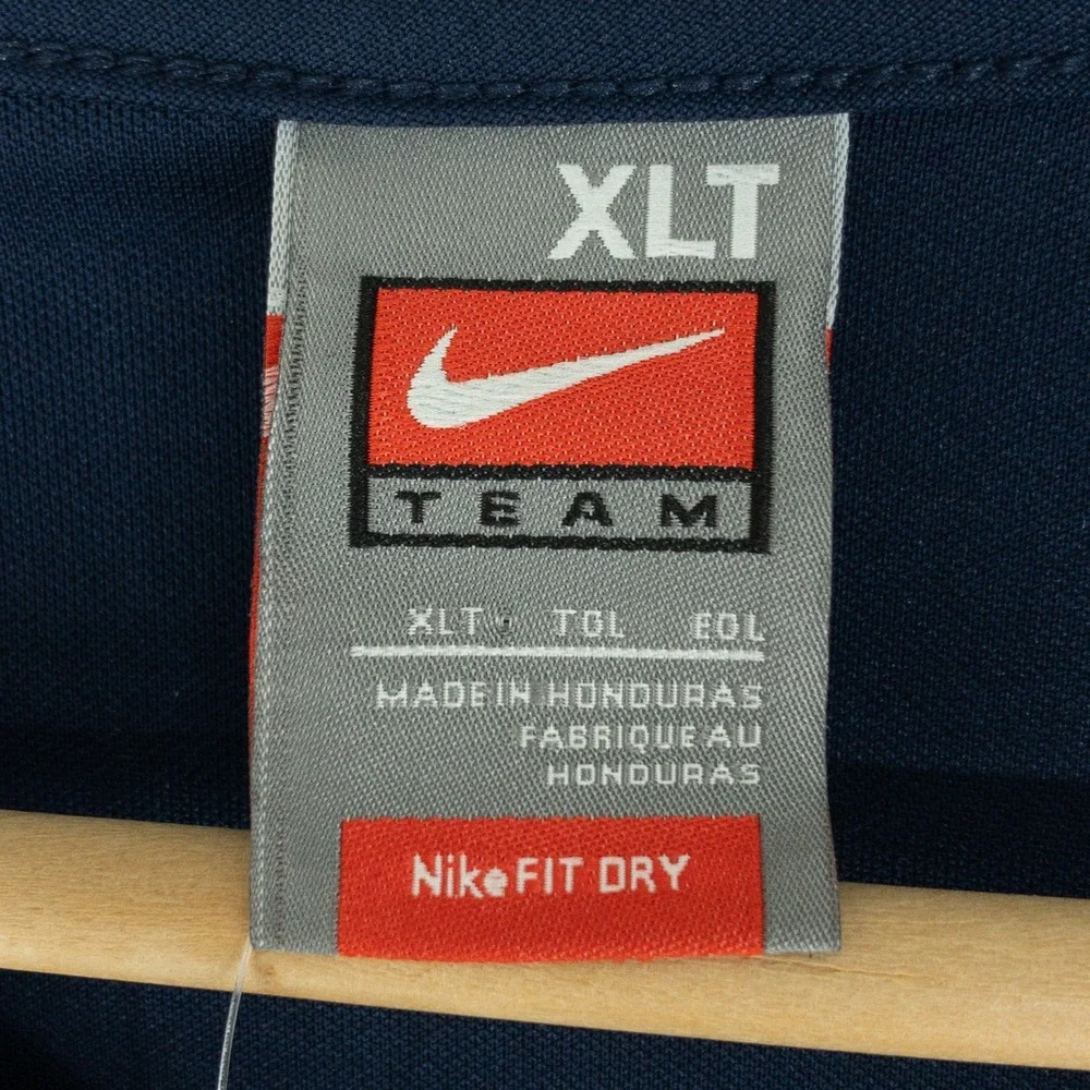Nike Shooting Jersey Womens XLT Talll Blue Long Sleeve Nike Fit Dry Contrast New
